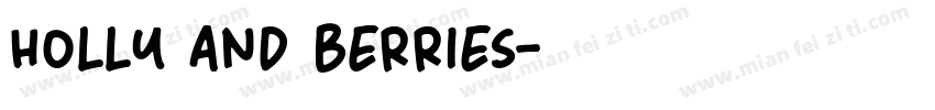holly and berries字体转换